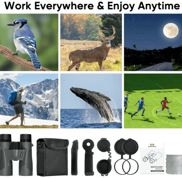 a collage of a variety of different types of binoculars