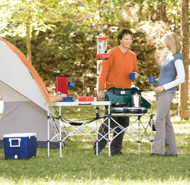 Coleman Pack-Away Folding Camp Kitchen, convenient camping gear providing an easy setup cooking