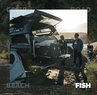 Dometic CFX3 45 portable fridge freezer, an essential item for keeping food fresh during Overlanding