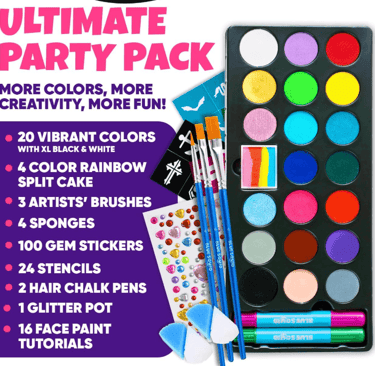 a party pack of ultimate party supplies including a party pack of party supplies