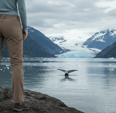 Best adaptable travel clothes for a Juneau Alaska coolcation in 2025, perfect for glacier viewing
