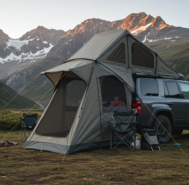 Cutaway view illustrating key Overlanding essentials 2025 installed on a vehicle,