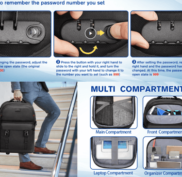 MATEIN carry on Backpack