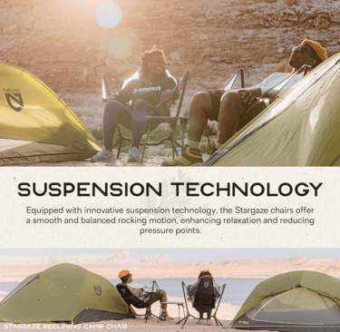 NEMO Stargaze Reclining Camp Chair, stylish reclining camping chair