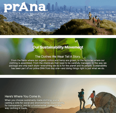 Men hiking in prAna Brion Pants, showcasing comfort and mobility on a mountain trail