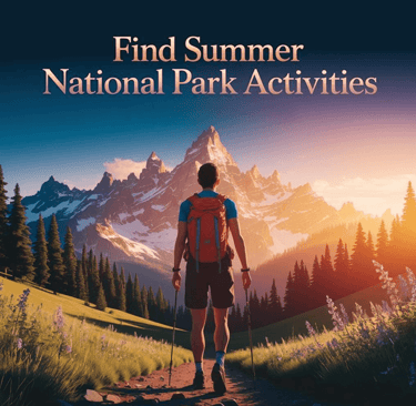 Image of finding activities for National Park trips on a tablet to plan outdoor activities 