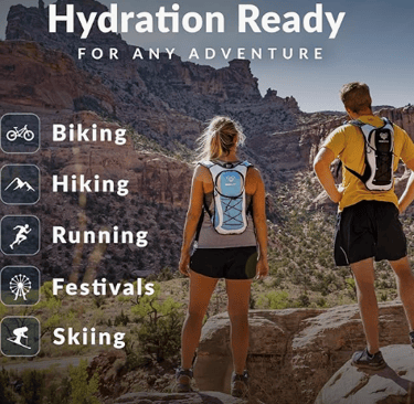 a couple of people standing on a rock formation