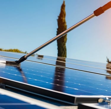 Nettoyage de panneaux solaires
