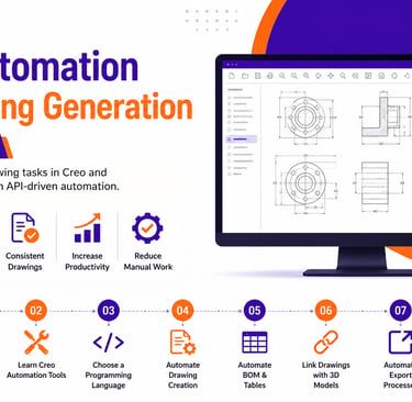 Creo automation drawing generation overview