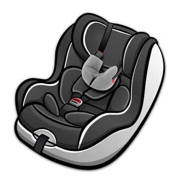 a baby car seat with a sleeping pillow sleepfix