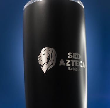 Grabado láser sobre termo de acero