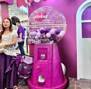 sewa mesin gacha jumbo ungu jabodetabek