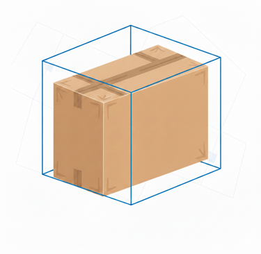 ejemplo para estimar el volumen de una mudanza internacional