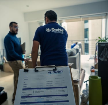 Detailed international packing list for moving from Mexico to Switzerlan with customs documentation