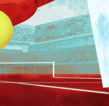 2D traditional animation illustration tennis sport cel animation frame by frame animation