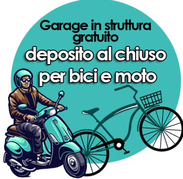 garage gratuito per moto e biciclette