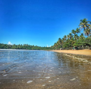 Praia Cueira, Ilha de Boipeba. Refúgio do Sagrado. Eventos e hospedagem
