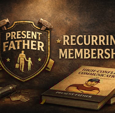 Father seeking calm communication and support during co-parenting conflict