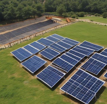 A satisfied client standing next to their newly installed solar panels.
