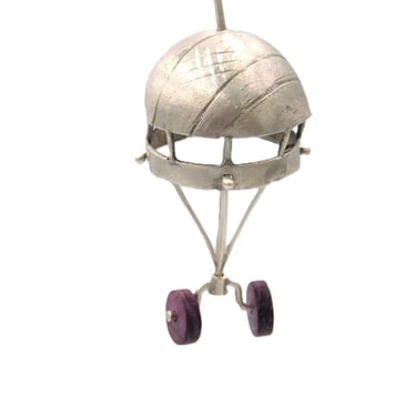 air balloon bicycle, contemporary jewelry, earring