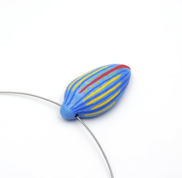 The beetle,Porcelain  pendant contemporary jewellry