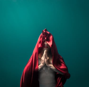 ethereal freediver portrait natural light ocean photography