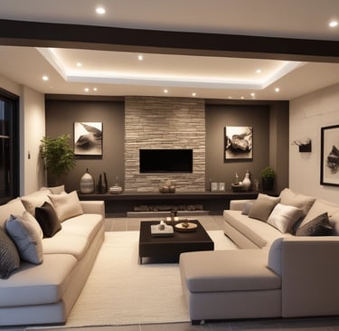 A bright, modern kitchen showcasing sleek wooden cabinets with soft-close drawers and brushed metal handles.