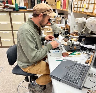 Measuring Samples in Lab  - photo by Virginia Cuba