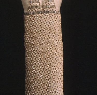 a beaded dress from ancient egypt