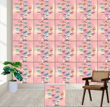 Pastel Dream Bows Wallpaper