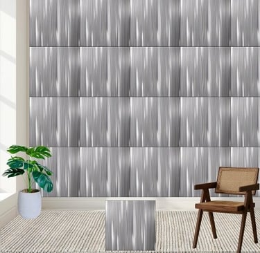 Modern Silver Gray White Shiny Glossy Ceramic Tile