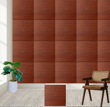 Rustic Warm Brown Wood Texture Ceramic Tile