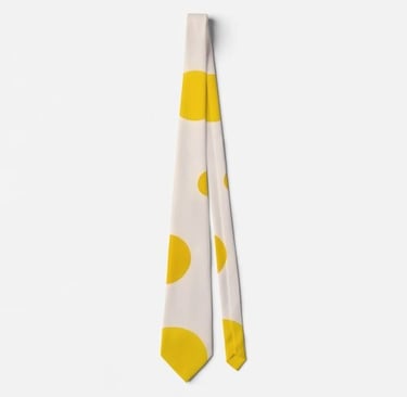 Sunny Yellow Dots Neck Tie