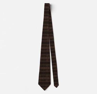 Boho Dark Brown Formal Tie Elegant Classy Neck Tie