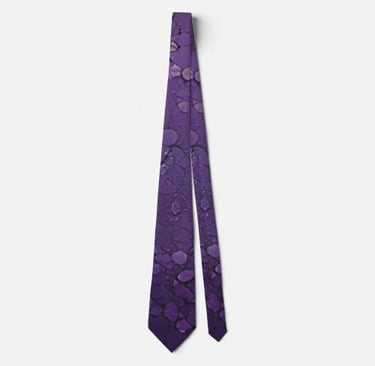 Elegant Purple Sparkle Wedding Neck Tie