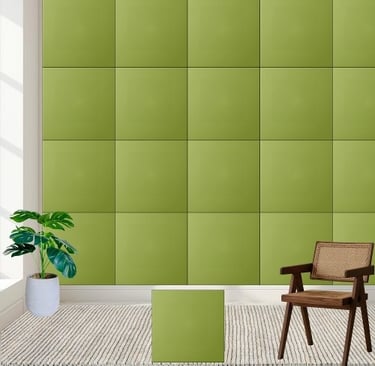 Minimalist Lime Green Solid Color Ceramic Tile