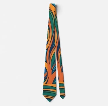 Retro Grooves Neck Tie