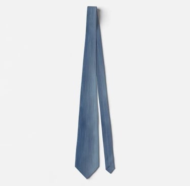 Contemporary Faded Denim Look Neck Tie