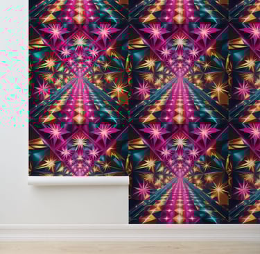 Dynamic Disco Lights Peel and Stick Wallpaper