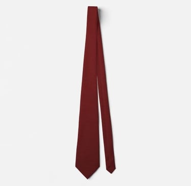 Elegant Deep Red Textured Neck Tie