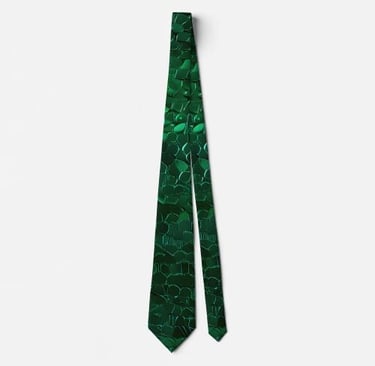 Green Sparkly Sequin Neck Tie
