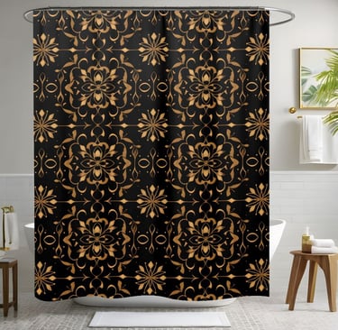 Floral Boho Shower Curtain