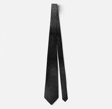 Liquid Black Gloss Neck Tie