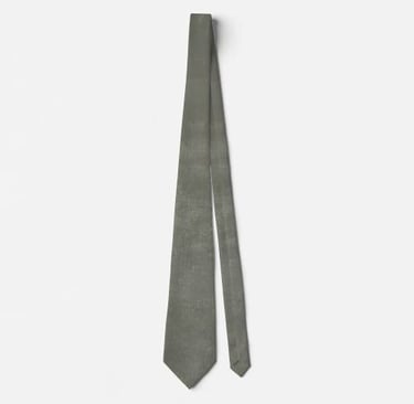 Textured Grey Green Neck Tie