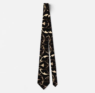 Classy Formal Black Boho Tie Stylish Neck Tie