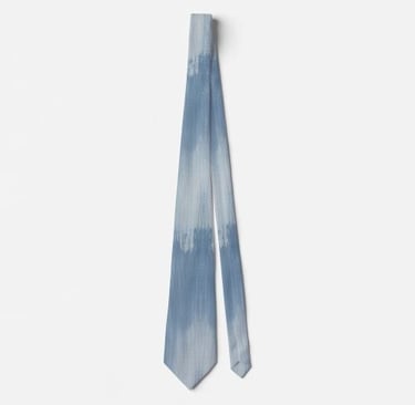 Modern Textured Denim Neck Tie