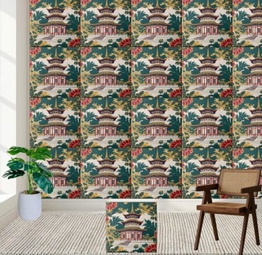 Chinoiserie Wall Art Tile
