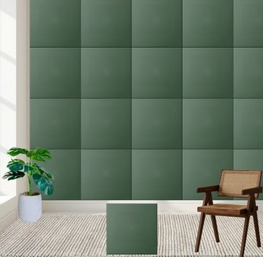 Classic Solid Forest Green Ceramic Tile