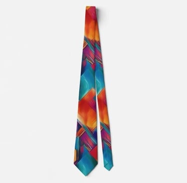 Multi-Colored Prism Neck Tie