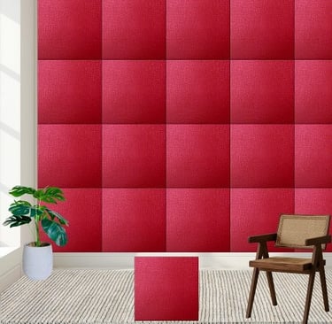 Textured Crimson Ceramic Tile